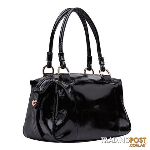 Mimco Large Patent Turnlock Zip Top Bag BNWT - photo 2 of 9