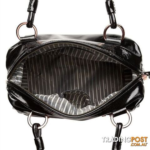 Mimco Large Patent Turnlock Zip Top Bag BNWT - photo 3 of 9