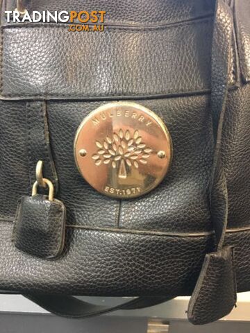 Mulberry Black Leather Tote Handbag - photo 3 of 5