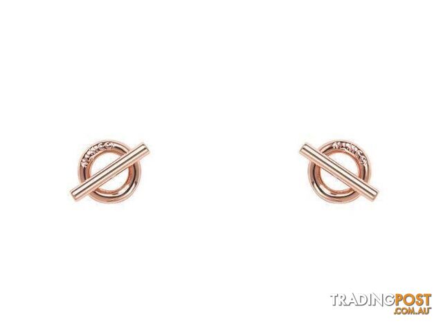 Mimco The Go To Stud Earrings Rose Gold BNWT