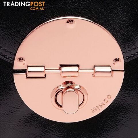 Mimco Mini Patent Black Turnlock Bag - photo 4 of 7