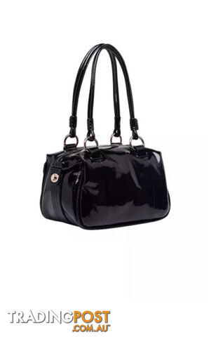 Mimco Mini Patent Black Turnlock Bag - photo 2 of 7