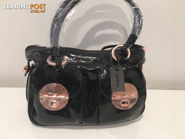 Mimco Mini Patent Black Turnlock Bag - photo 5 of 7