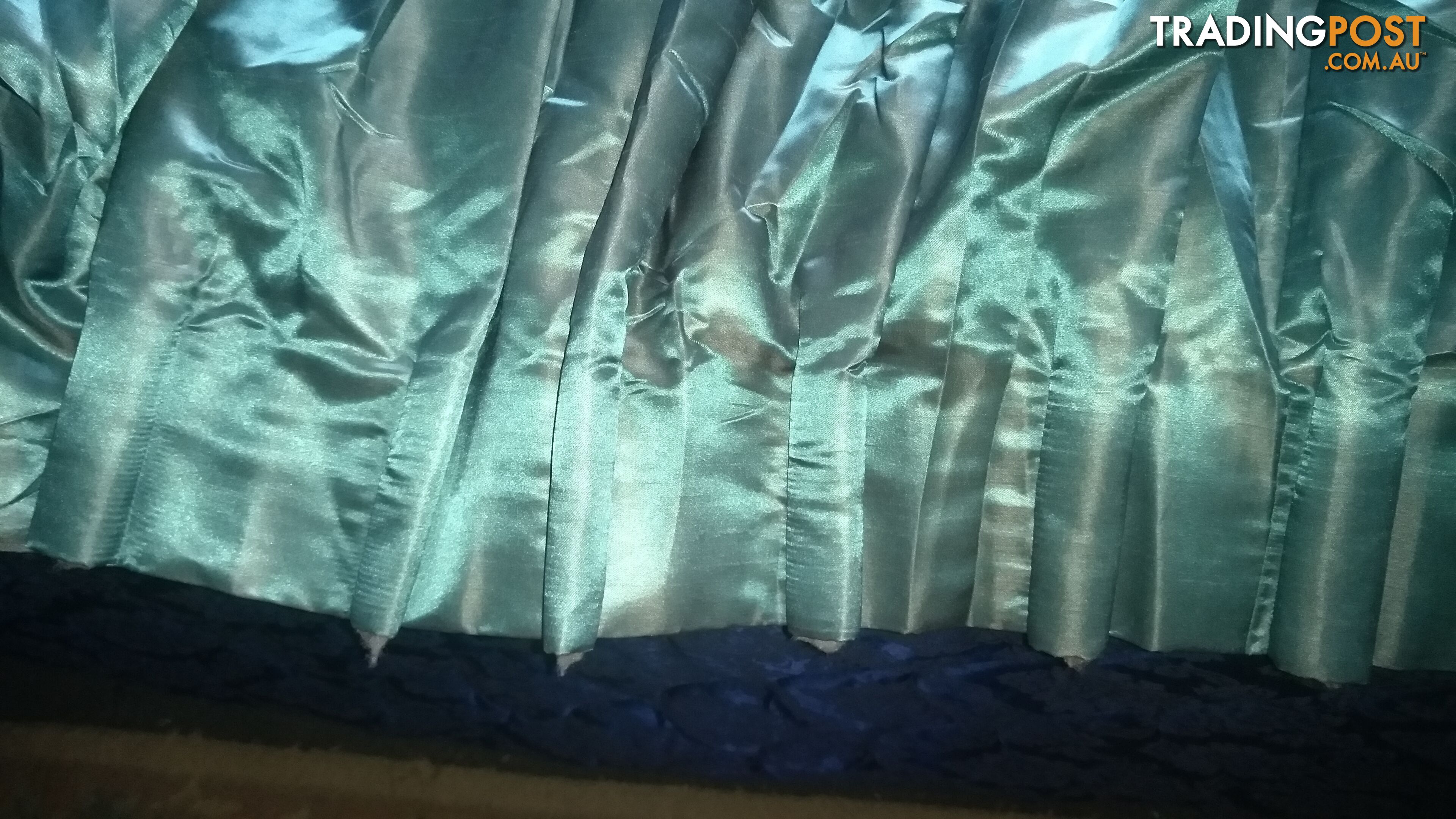 Curtains – my code = “Curtains _ AC” pleated 2.16m wide x 2.36m drop - 14m of fabric