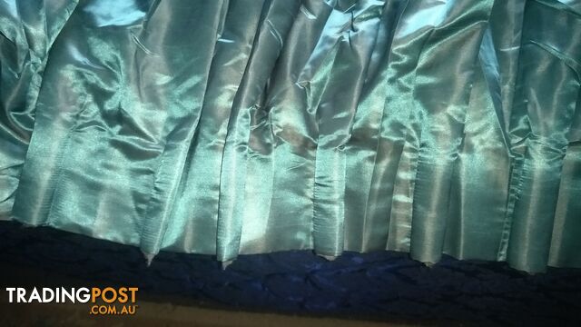 Curtains – my code = “Curtains _ AC” pleated 2.16m wide x 2.36m drop - 14m of fabric