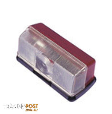 CLEARANCE LIGHT WITH BASE RED/WHITE 92 X 43 X 37 MM