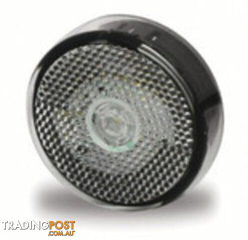 LED MARKER LIGHT 12V 1W CLEAR WITH REFLECTOR
