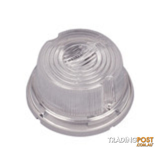 12V SIDE MARKER LIGHT WITH GREY BASE, Ã 80 X 41 MM