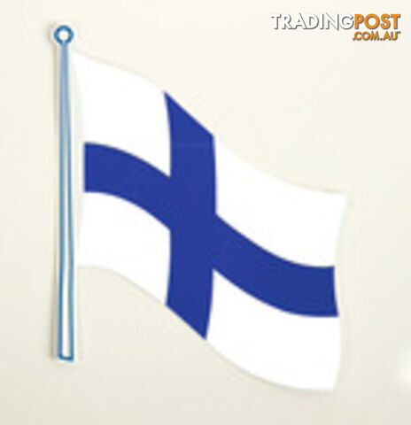 FLAG STICKER FINLAND PACK OF 2, 145 X 125 MM