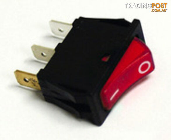 WIPPSCHALTER 12V/24V ROT