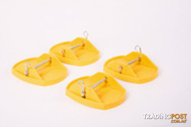 SUPPORT PLATE SET 4 PIECES, YELLOW