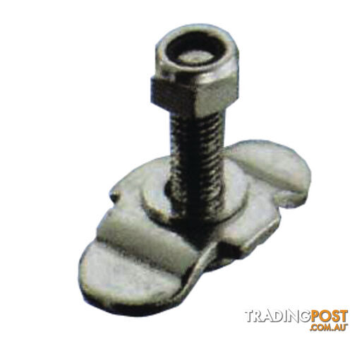 BOLTED FITTING WITH NUT M8, CLAMPING AREA 0-27MM