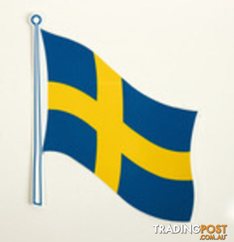 FLAG STICKER SWEDEN PACK OF 2, 145 X 125 MM