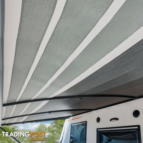 AUSSIE TRAVELLER CURVED ROOF RAFTERS BLACK STD CARAVAN AWNING