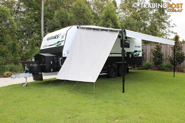 Privacy screens suit poptop caravan end walls