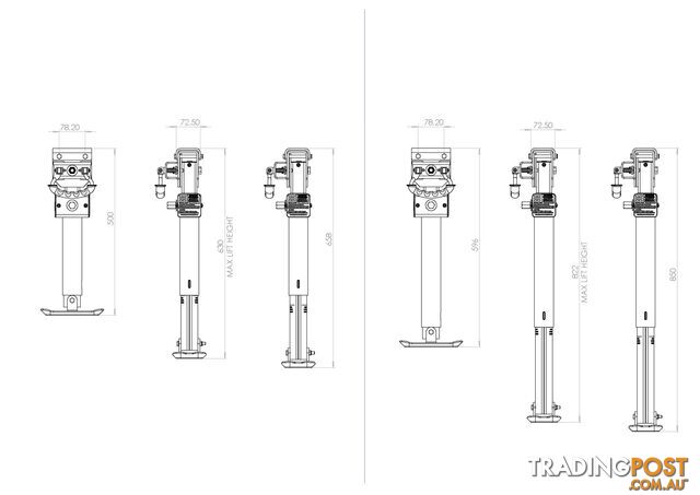 Ark XO Caravan Series Corner Steady 850 Jacks - photo 2 of 2