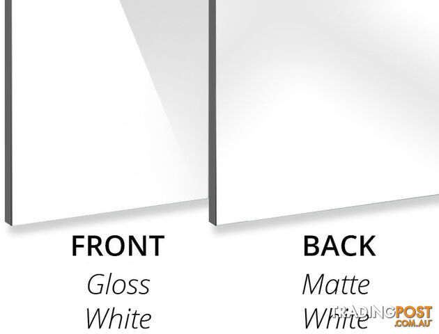 CARAVAN REPAIR COMPOSITE 3ML PANEL WHITE FRONT GLOSS/ REAR MATT 4000 X 2000