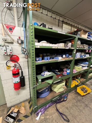 3x Bays of Heavy Duty Adjustable Tool/Die Storage Shelving