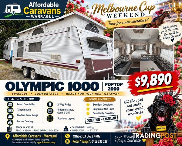 OLYMPIC 1000 POPTOP - 2002 - ISL DOUBLE - TANDEM AXLE - ROLLOUT