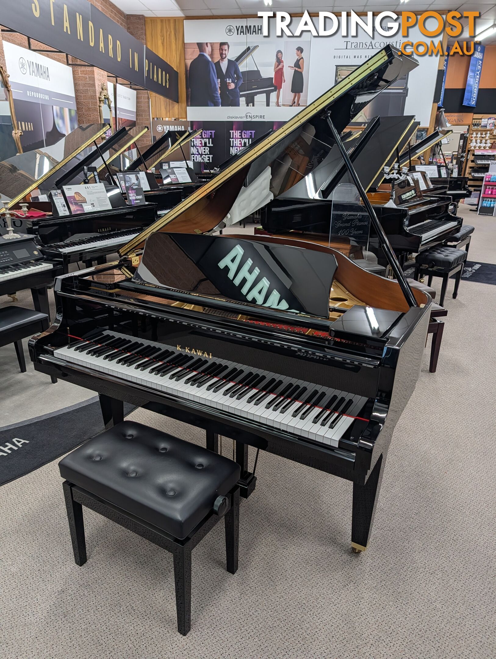 Kawai GL20 157cm Grand Piano – Polished Ebony With Bench