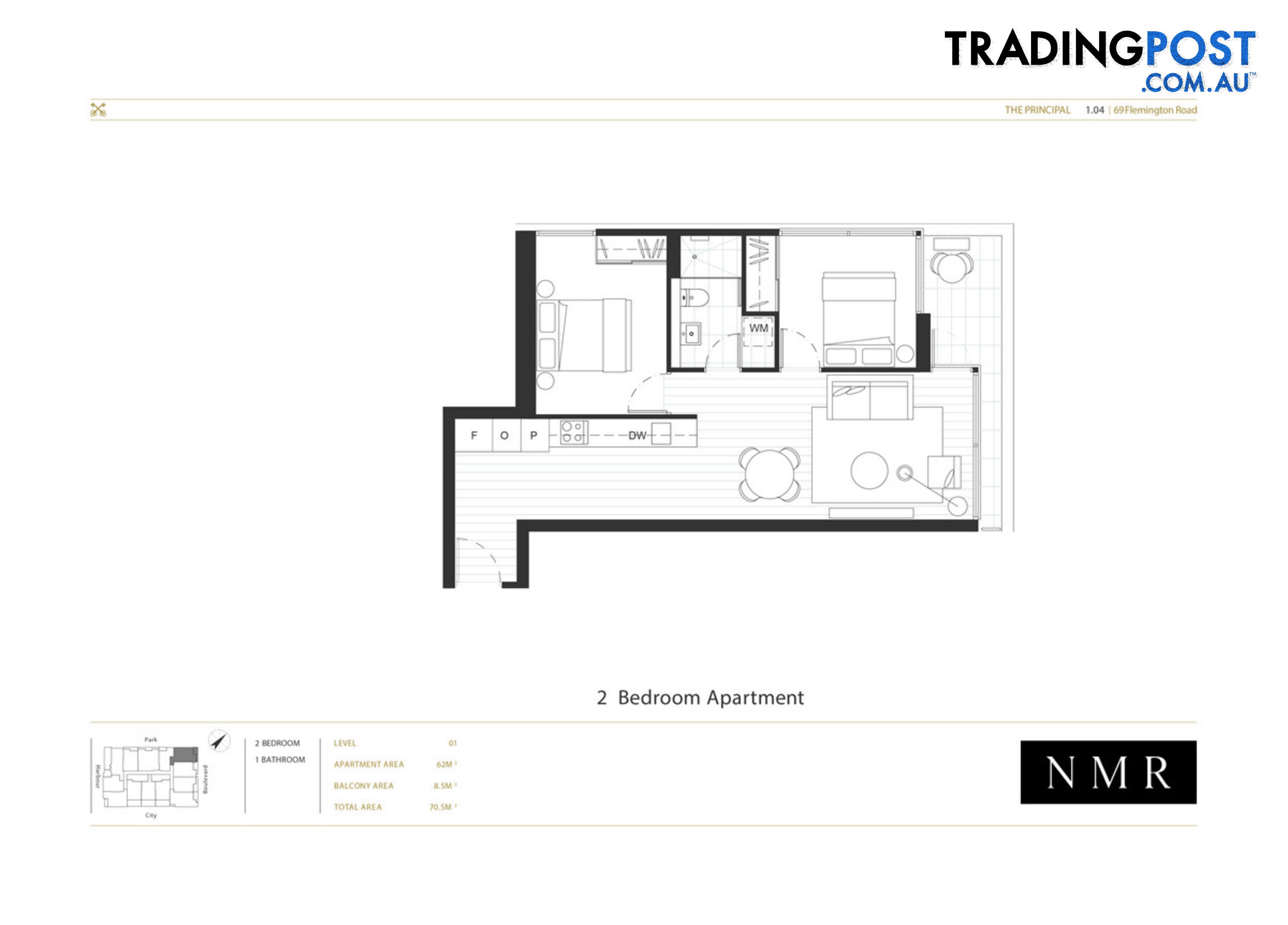 1.04 69 Flemington Road North Melbourne VIC 3051