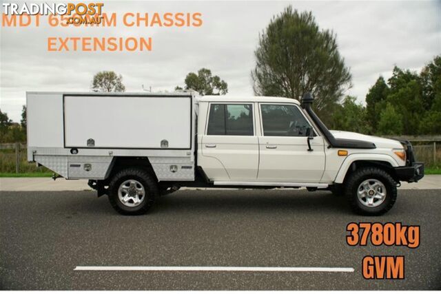 2016 TOYOTA LANDCRUISER GXL DUAL CAB VDJ79R CAB CHASSIS