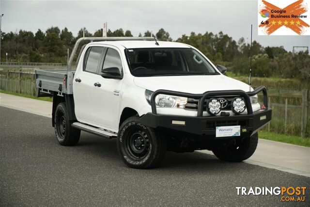 2018 TOYOTA HILUX SR DUAL CAB GUN126R CAB CHASSIS