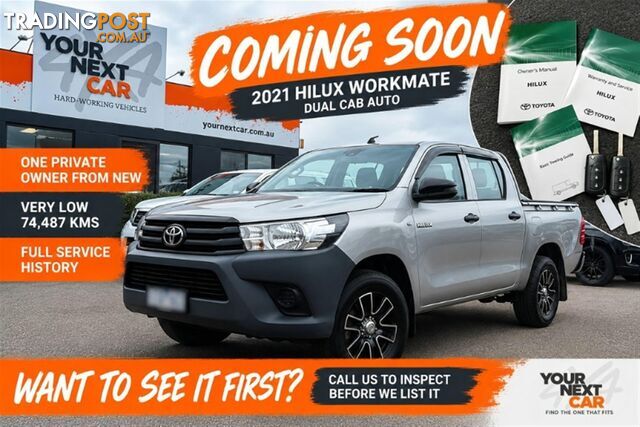 2021 TOYOTA HILUX WORKMATE DUAL CAB TGN121R