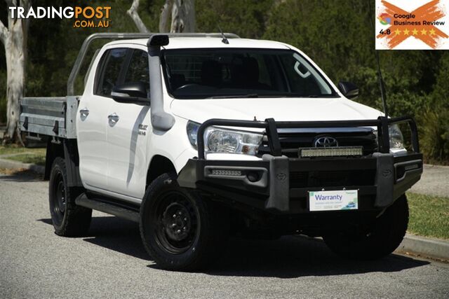 2017 TOYOTA HILUX SR DUAL CAB GUN126R CAB CHASSIS