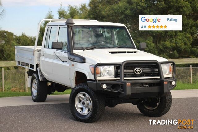 2018 TOYOTA LANDCRUISER WORKMATE DUAL CAB VDJ79R CAB CHASSIS