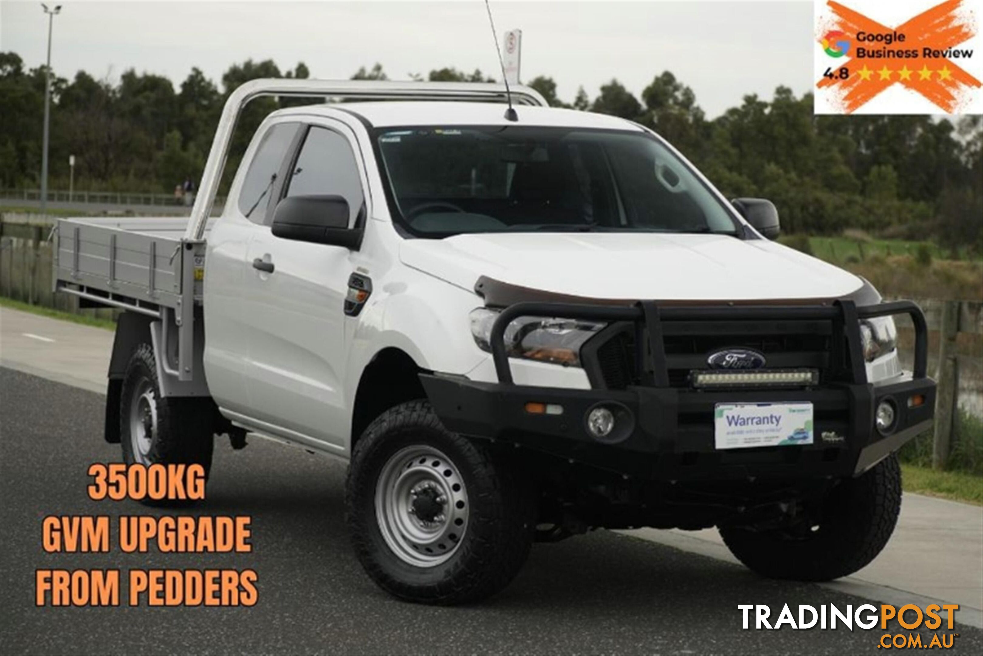 2016 FORD RANGER XL EXTENDED CAB PX MKII CAB CHASSIS