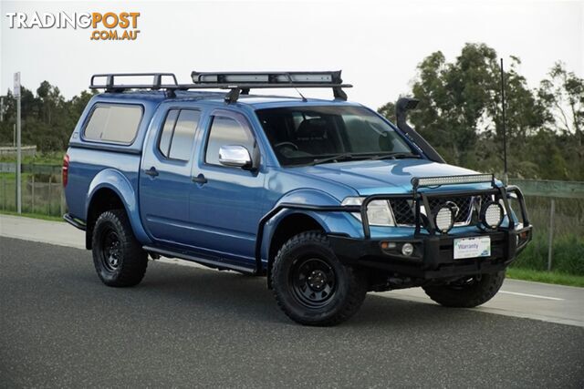 2008 NISSAN NAVARA ST-X DUAL CAB D40 UTILITY