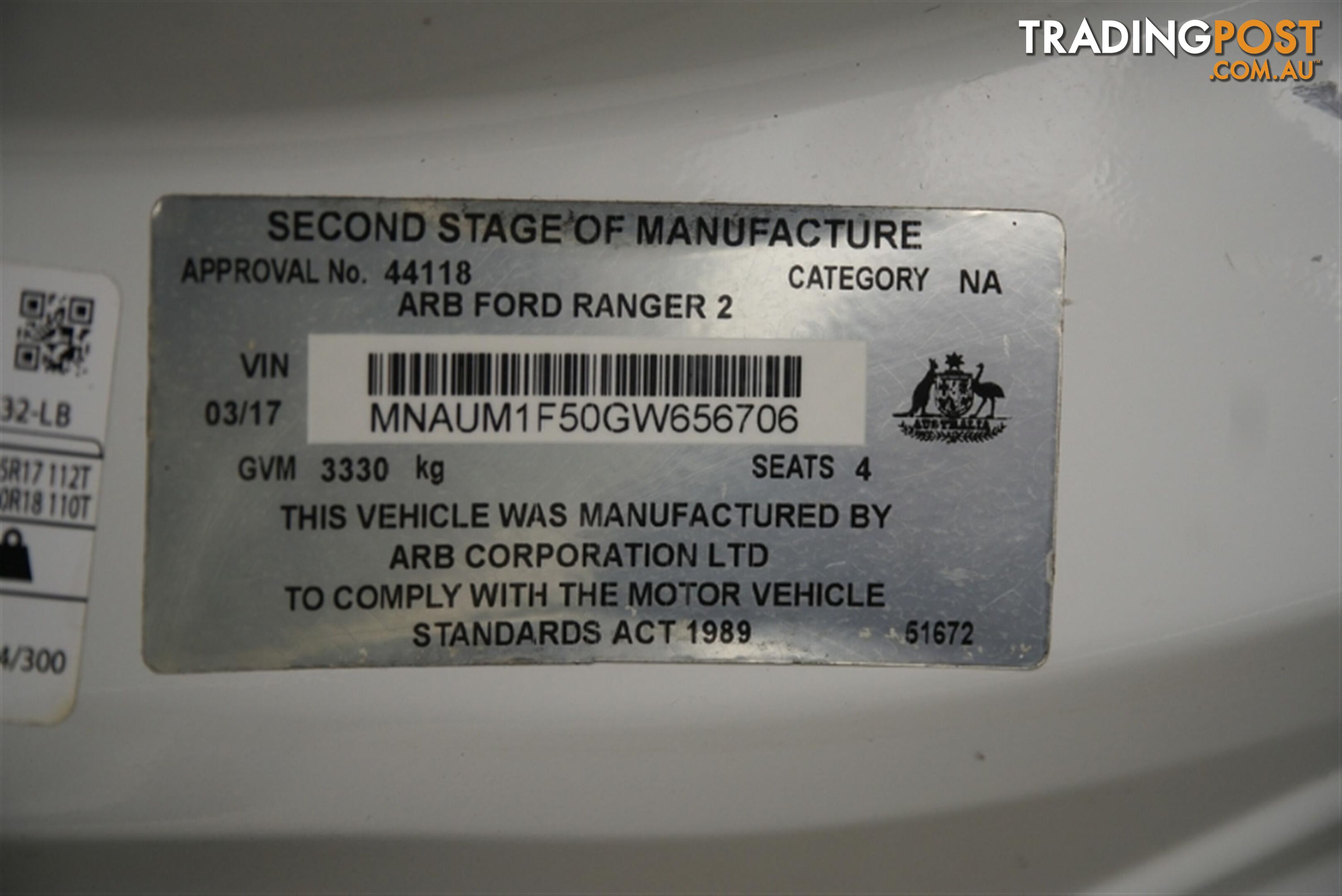 2016 FORD RANGER XL EXTENDED CAB PX MKII CAB CHASSIS