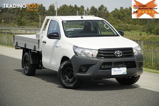 2016 TOYOTA HILUX WORKMATE SINGLE CAB TGN121R CAB CHASSIS