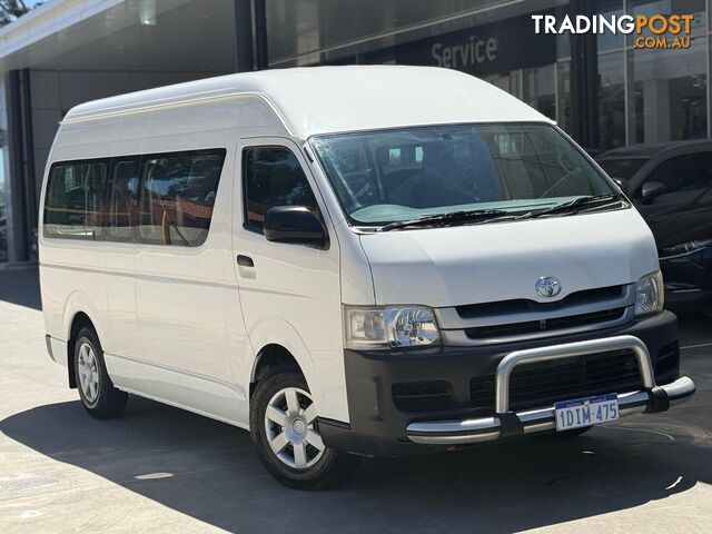 2010 TOYOTA HIACE COMMUTER KDH223R-MY10 EXTRA LONG WHEELBASE HIGH ROOF BUS