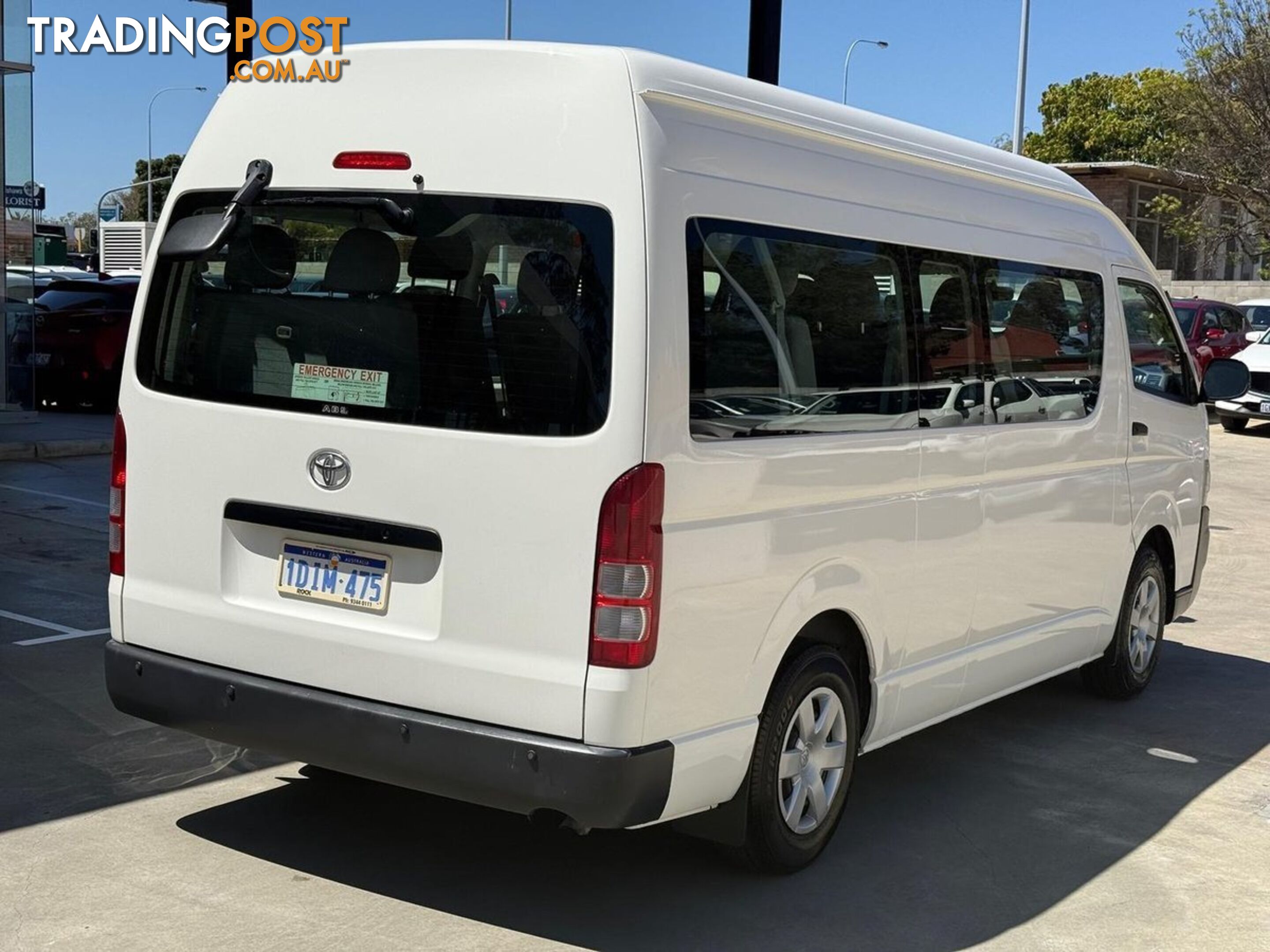 2010 TOYOTA HIACE COMMUTER KDH223R-MY10 EXTRA LONG WHEELBASE HIGH ROOF BUS