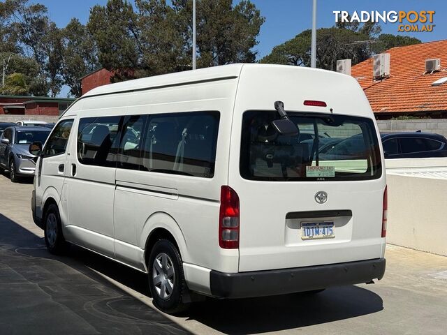 2010 TOYOTA HIACE COMMUTER KDH223R-MY10 EXTRA LONG WHEELBASE HIGH ROOF BUS