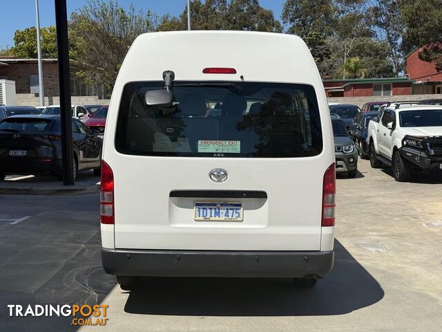 2010 TOYOTA HIACE COMMUTER KDH223R-MY10 EXTRA LONG WHEELBASE HIGH ROOF BUS