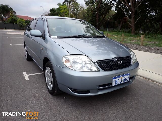 2002 TOYOTA COROLLA CONQUEST ZZE122R 4D SEDAN