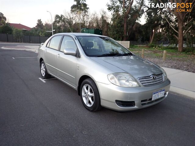 2005 TOYOTA COROLLA ASCENT SPORT ZZE122R 4D SEDAN