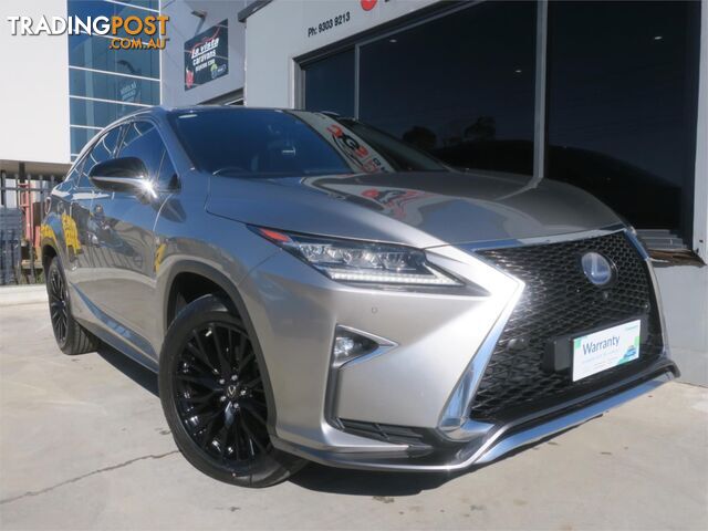 2016 LEXUS RX450H FSPORTHYBRID GYL25RMY17 4D WAGON