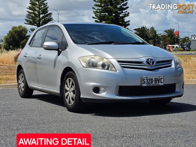 2012 TOYOTA COROLLA ASCENT ZRE152RMY11 HATCHBACK