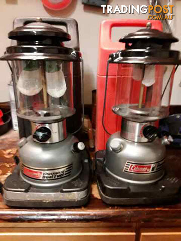 2 Coleman camping lanterns for sale