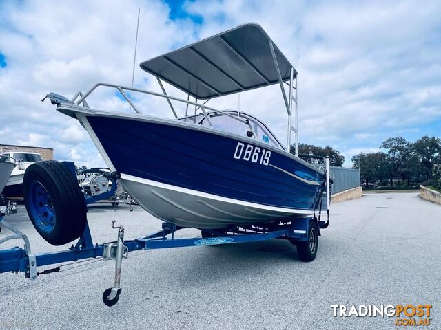 2005 STACER 480 BAY MASTER RUNABOUT SUPER RELIABLE AND CHEAP TO RUN - photo 3 of 23