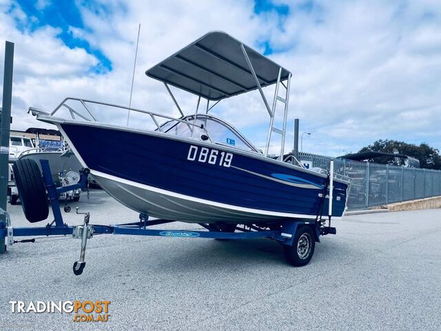 2005 STACER 480 BAY MASTER RUNABOUT SUPER RELIABLE AND CHEAP TO RUN