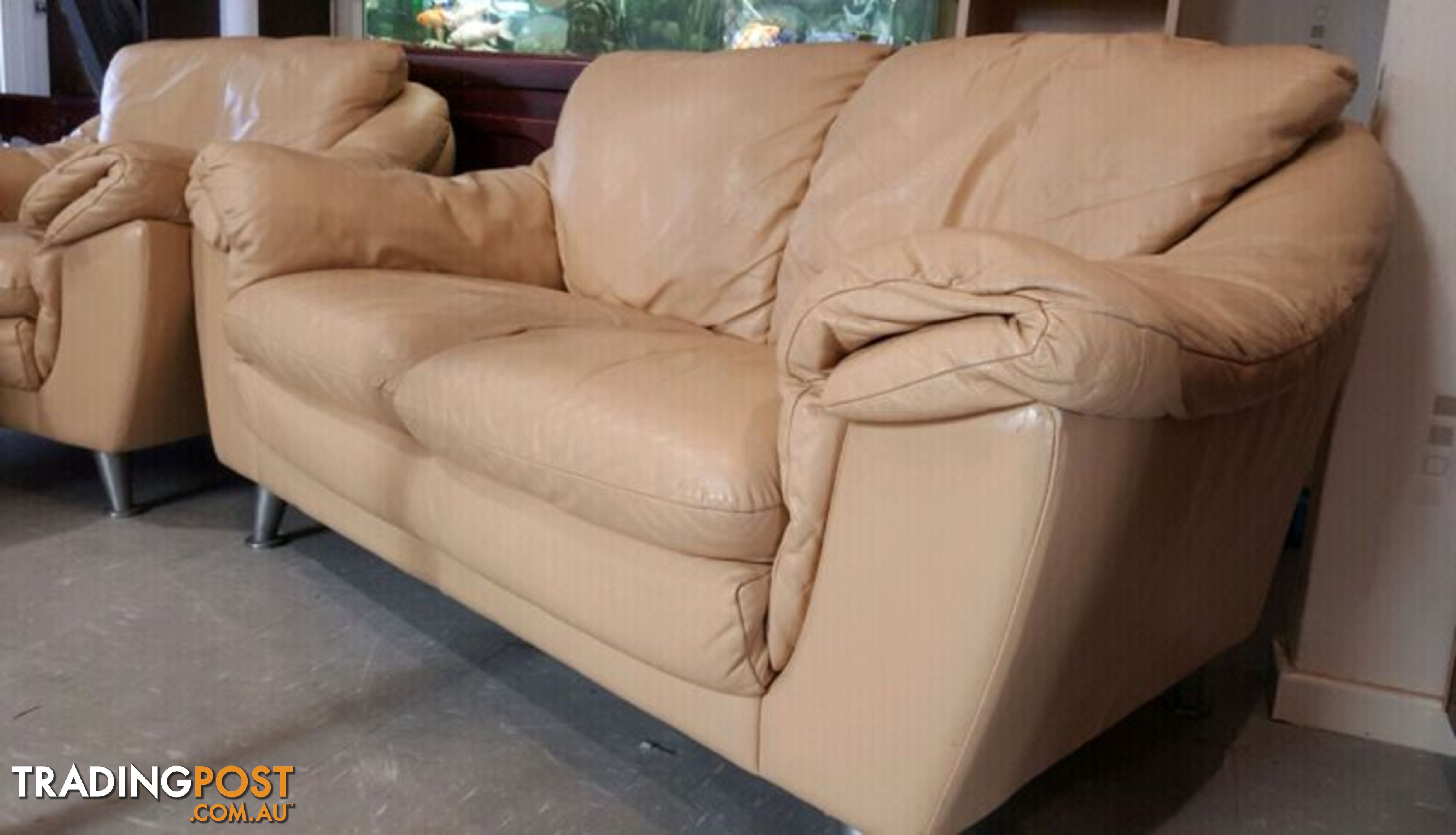 Italian "Natuzzi" 3 Sofas Set