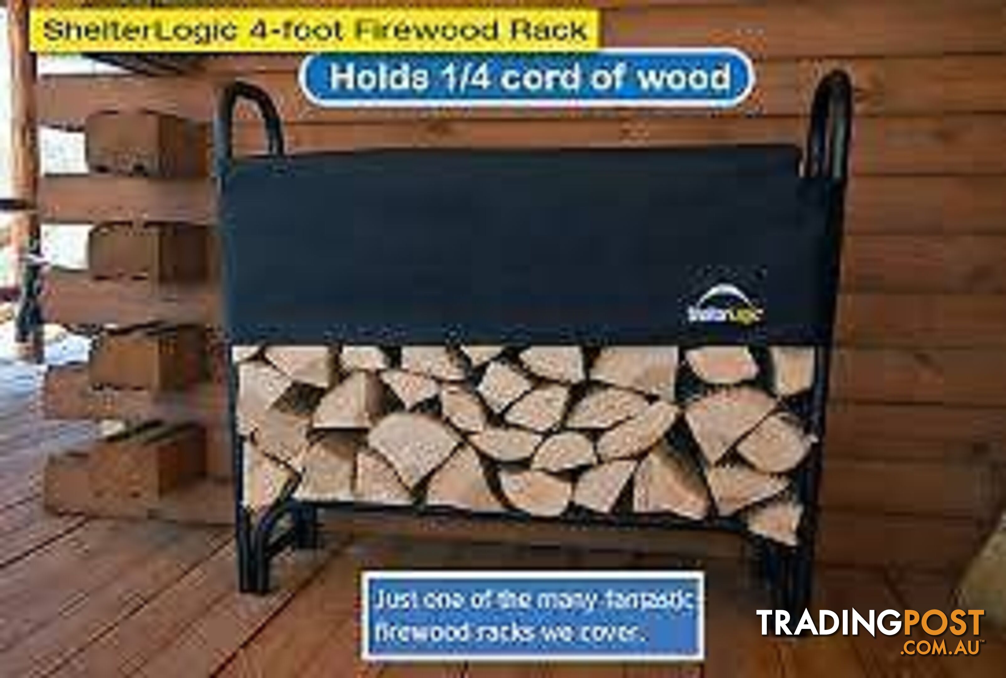 Fire wood kipper Rack with cover