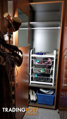 High cabinet with mirror and lock. - photo 2 of 2