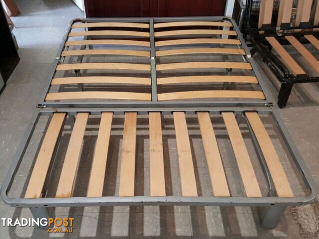 Double folding metal sofa bed