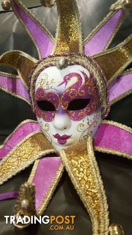 Pink & Brown Carnival Masks